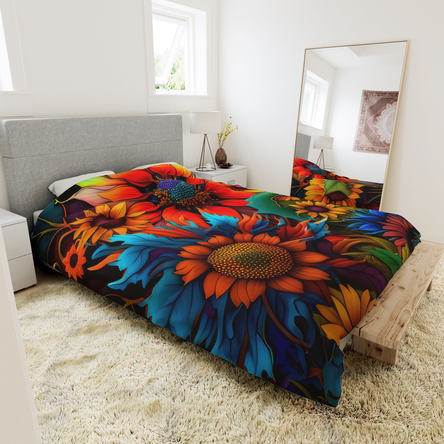 Bold And Beautiful Flowers Style Two Duvet Cover