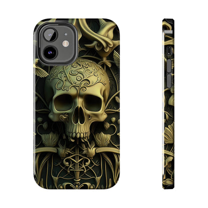 Metallic Chrome Skulls and classic Designed 3 Tough Phone Cases