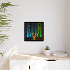 Three States of Flow, Art Print — Colorful Modern Wall Canvas