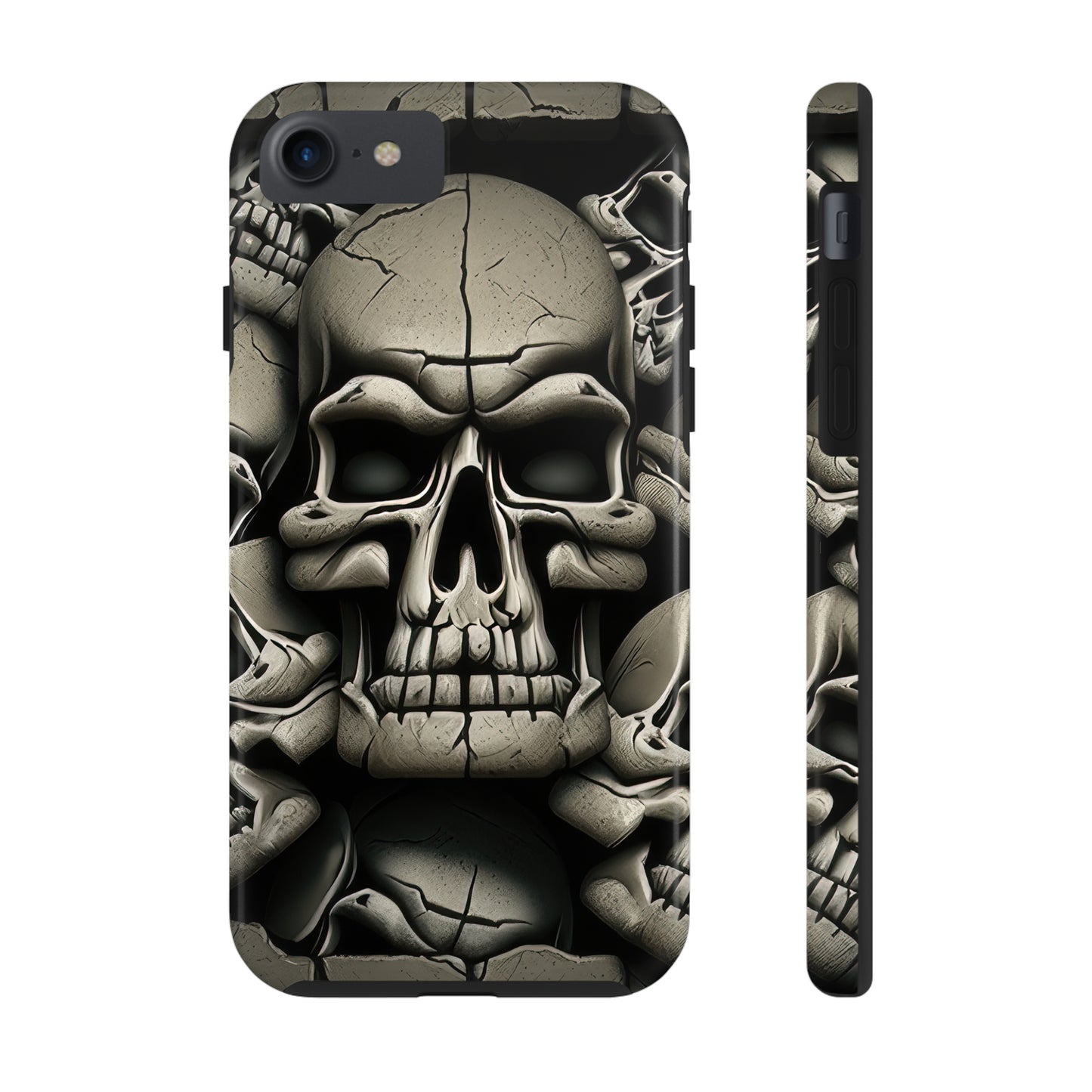 Metallic Chrome Skulls and classic Designed 12 Tough Phone Cases