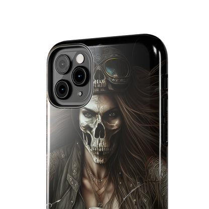 Skull Motorcycle Rider, Ready to Tear Up Road On Beautiful Bike 10 Tough Phone Cases