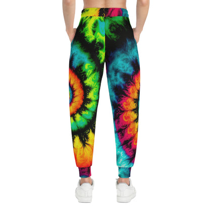 Bold And Beautiful Tie Dye Style Three, Athletic Joggers (AOP)