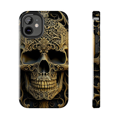 Metallic Chrome Skulls and classic Designed 4 Tough Phone Cases