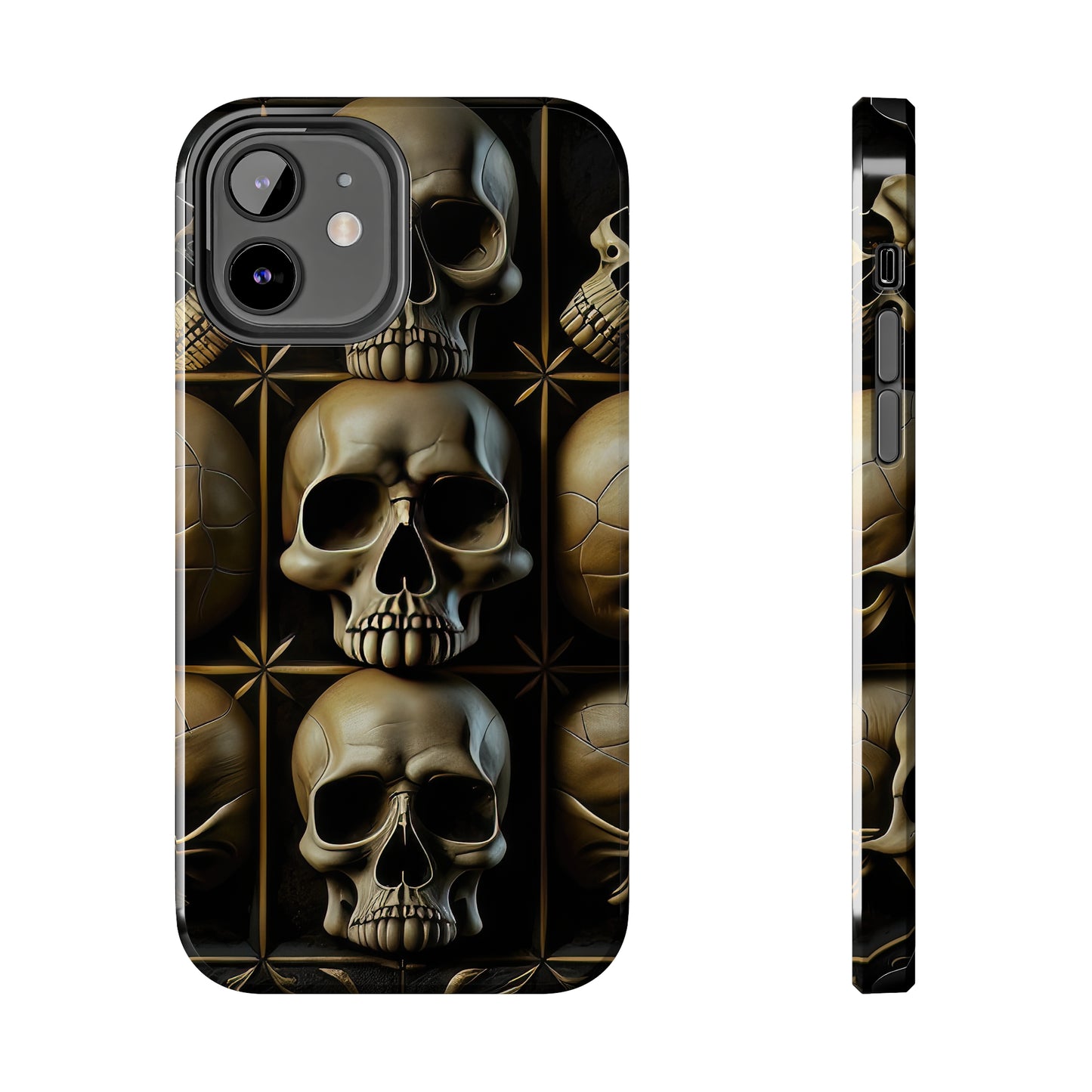 Metallic Chrome Skulls and classic Designed 19 Tough Phone Cases