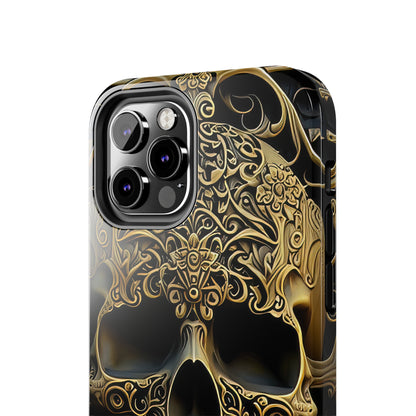 Metallic Chrome Skulls and classic Designed 4 Tough Phone Cases