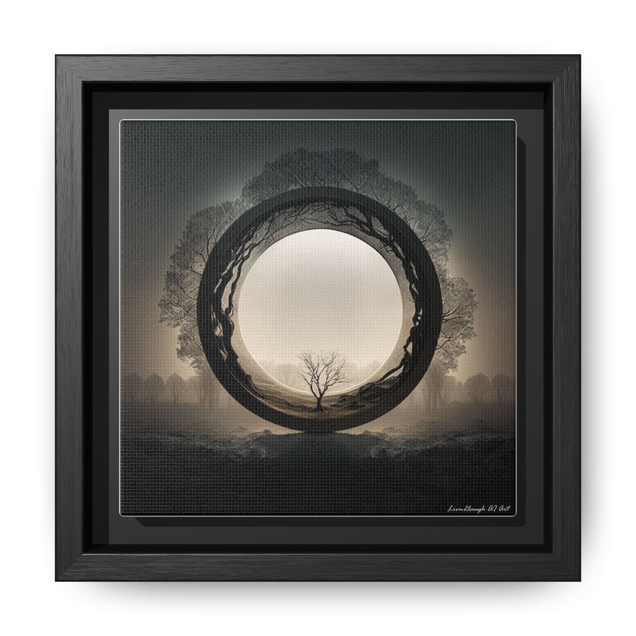 Circle of Stillness, Art Print — Colorful Modern Wall Canvas