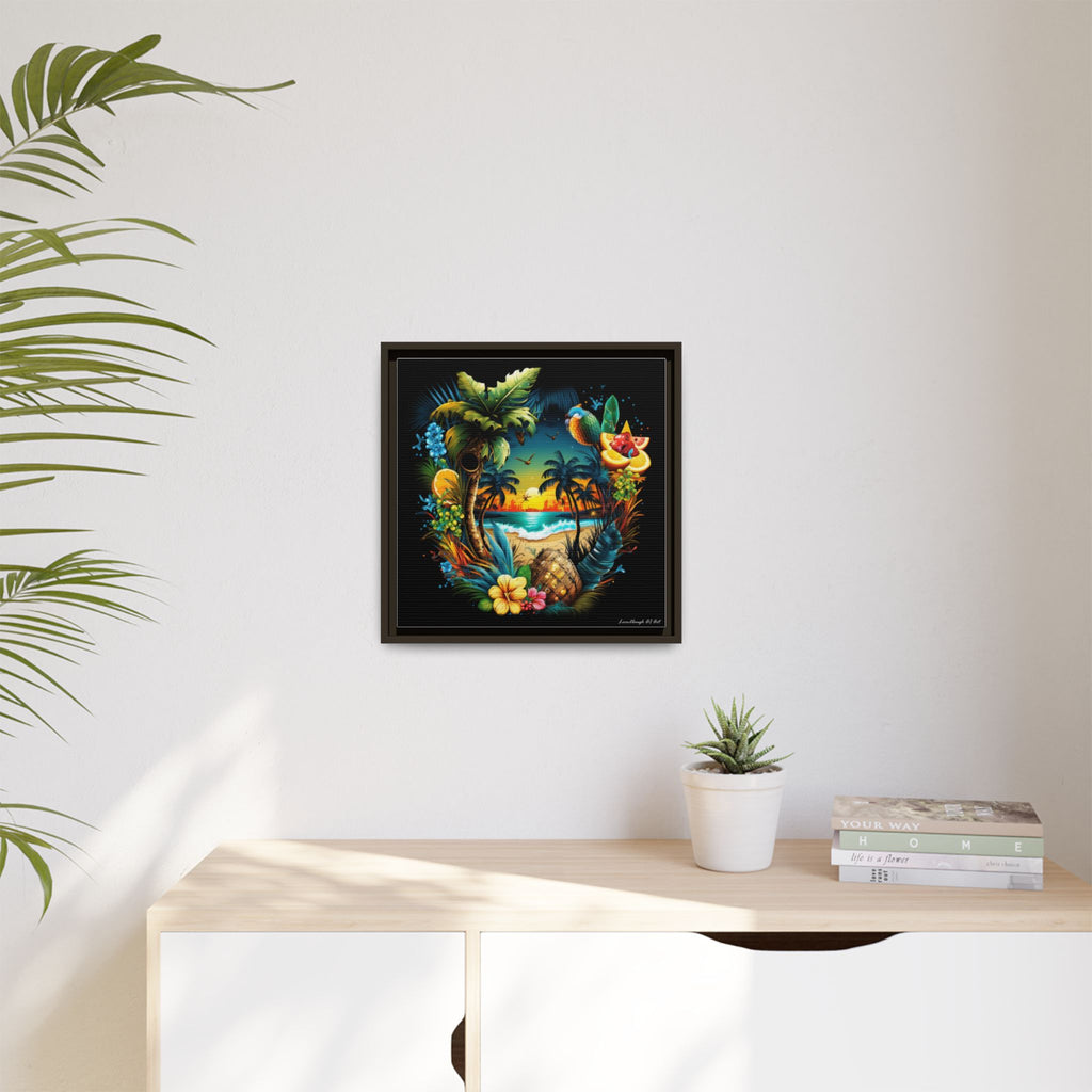Island Rhythm at Dusk, Art Print — Colorful Modern Wall Canvas