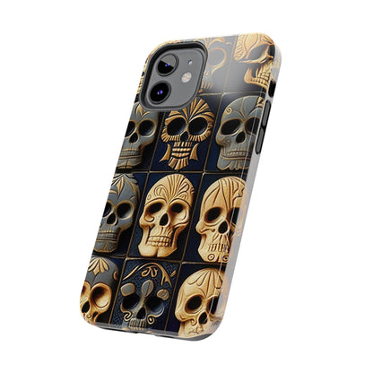 Metallic Chrome Skulls and classic Designed 17 Tough Phone Cases