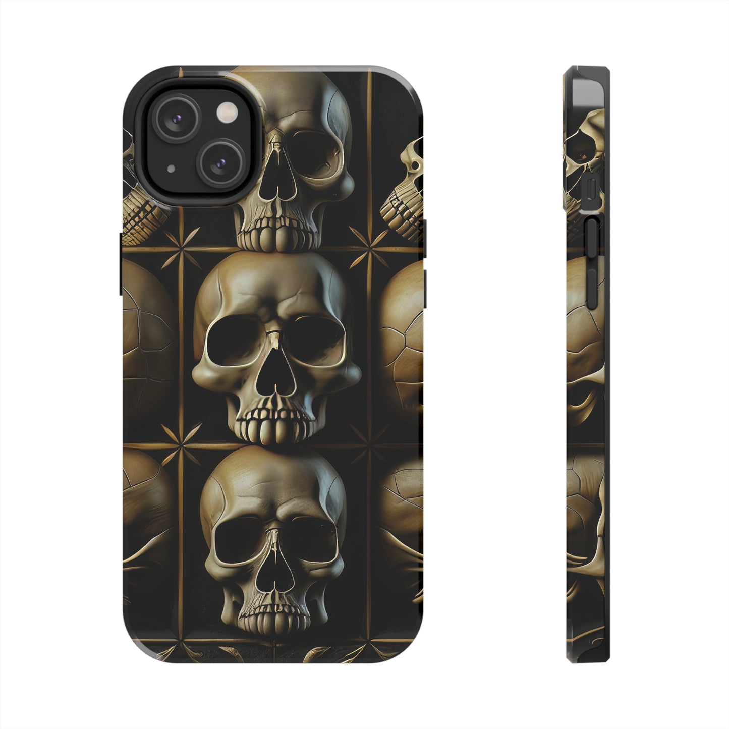 Metallic Chrome Skulls and classic Designed 19 Tough Phone Cases