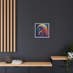 Home Beneath the Rainbow, Art Print — Colorful Modern Wall Canvas