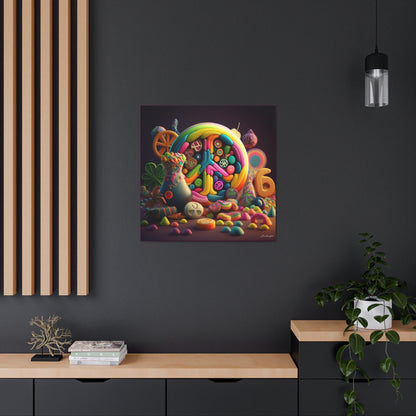 Fantastic Gummie Hippie Peace Sign 2 Canvas Gallery Wraps