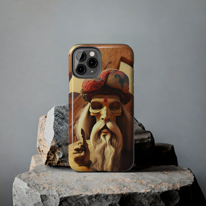 Wise Man In Dessert With Beard And Peace Sign Tough Phone Cases