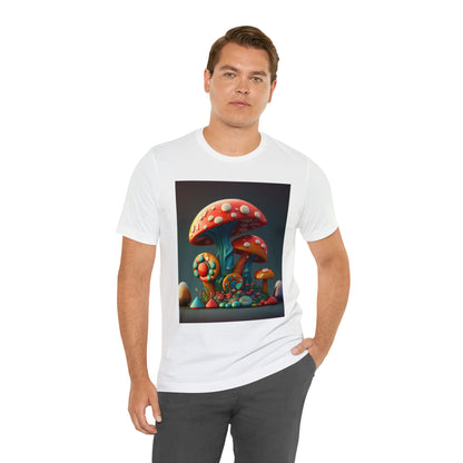 Hippie Mushroom Color Candy Style Design Style 6 Unisex Jersey Short Sleeve Tee