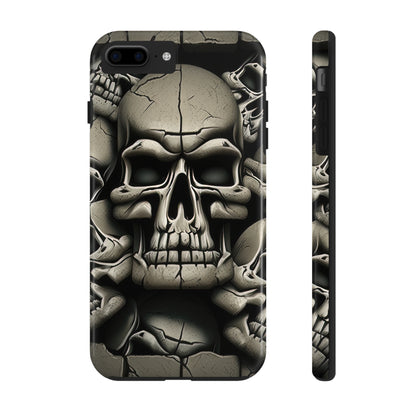 Metallic Chrome Skulls and classic Designed 12 Tough Phone Cases