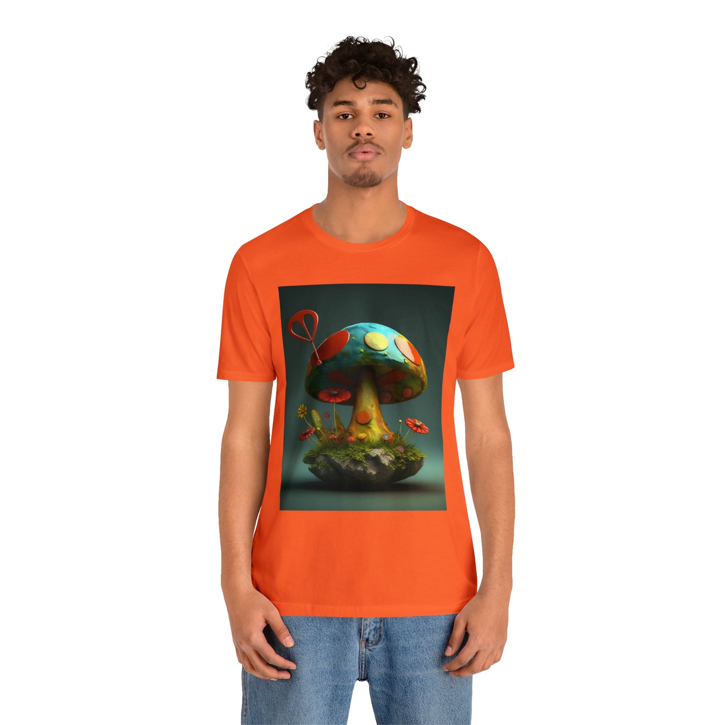 Hippie Mushroom Color Candy Style Design Style 4 Unisex Jersey Short Sleeve Tee