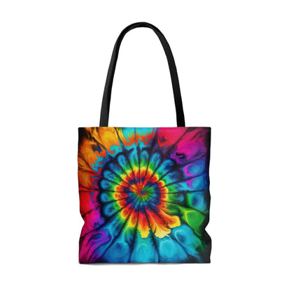 Bold And Beautiful Colors Tie Dye Style Two Tote Bag (AOP)
