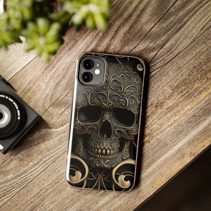 Metallic Chrome Skulls and classic Designed 2 Tough Phone Cases