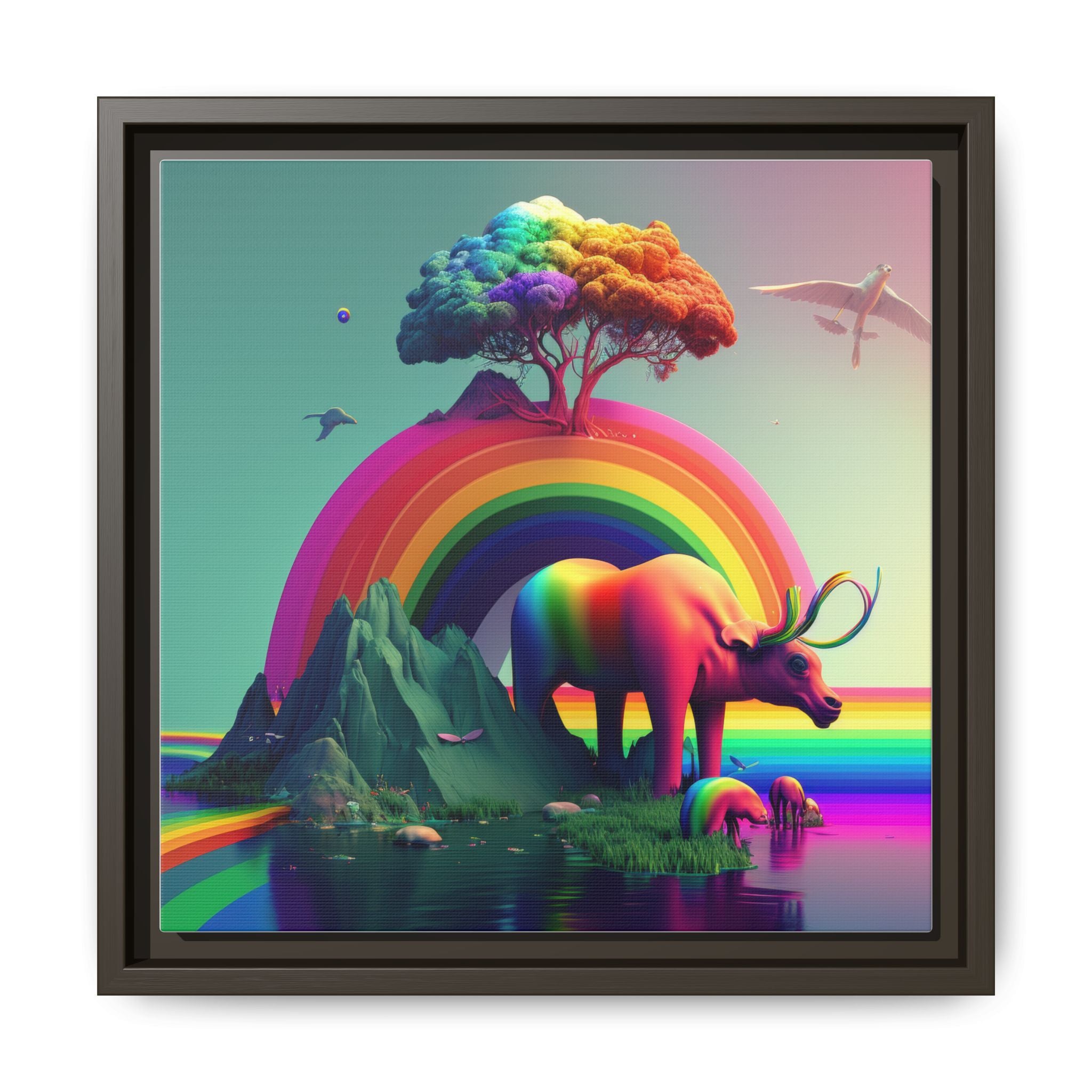 Sanctuary of Color, Art Print — Colorful Modern Wall Canvas