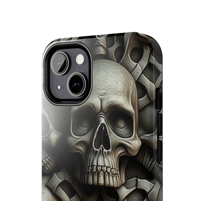 Metallic Chrome Skulls and classic Designed 19 Tough Phone Cases