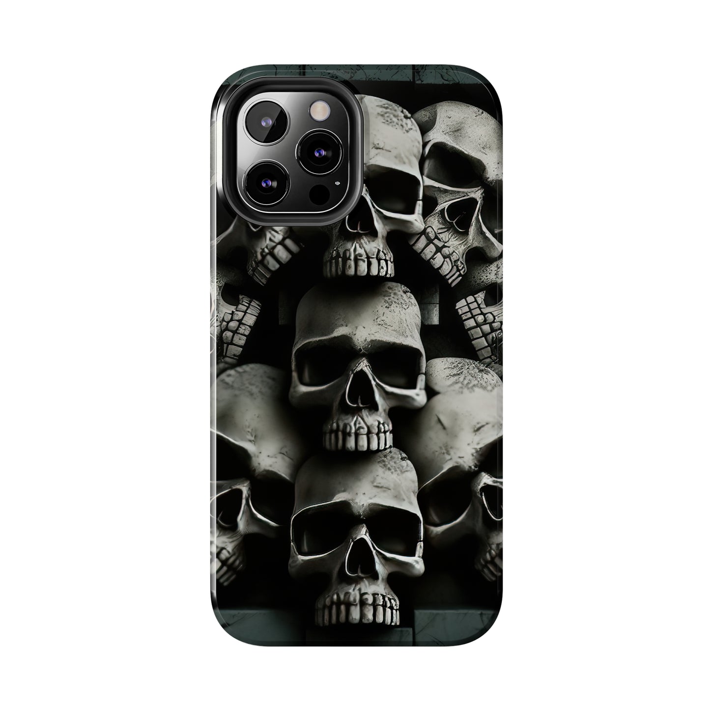 Metallic Chrome Skulls and classic Designed 11 Tough Phone Cases