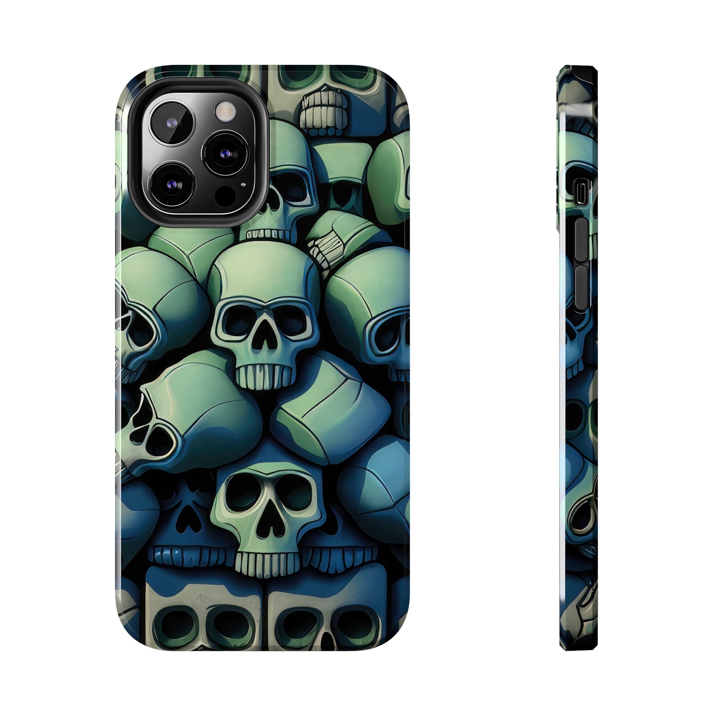 Metallic Chrome Skulls and classic Designed 10 Tough Phone Cases