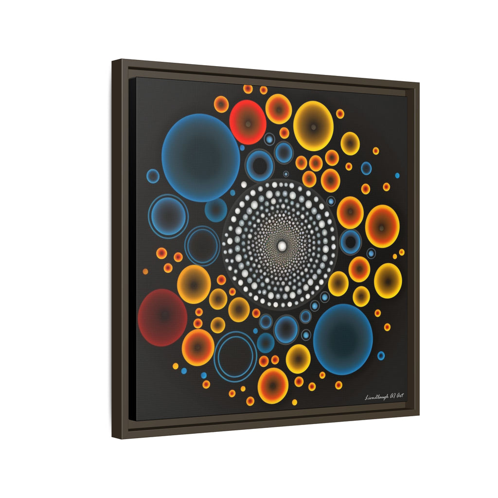 Harmonic Orbits, Matte Canvas, Framed (Multi-color)