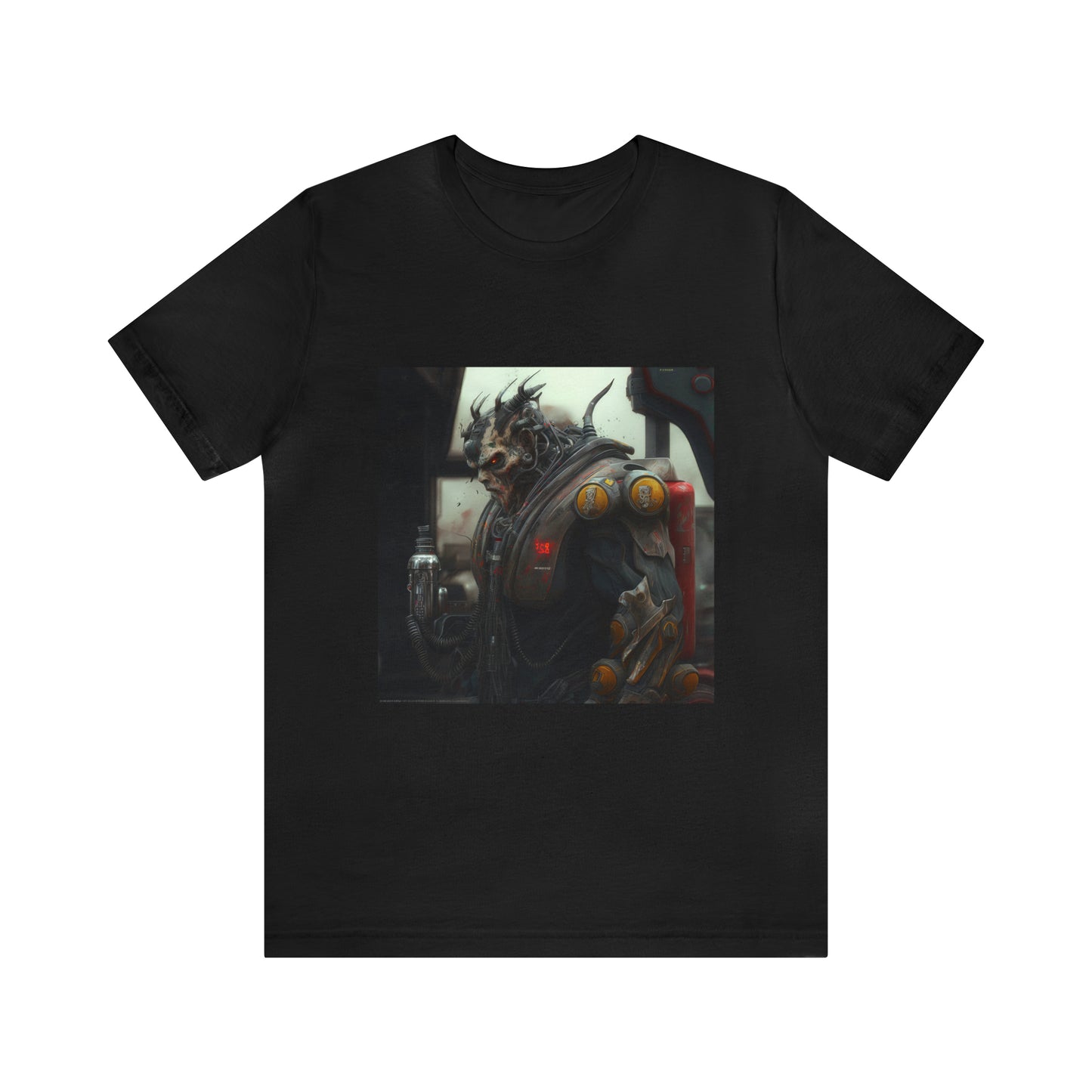 Gasoline Warrior, Large Beefy Warrior Ready For Battle Unisex Jersey Short Sleeve Tee