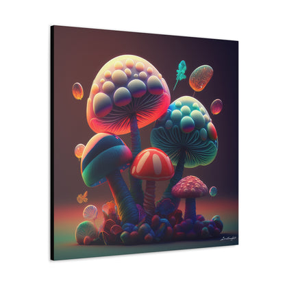 Beautiful Mushroom Luminating Colorful Bliss 5 Canvas Gallery Wraps