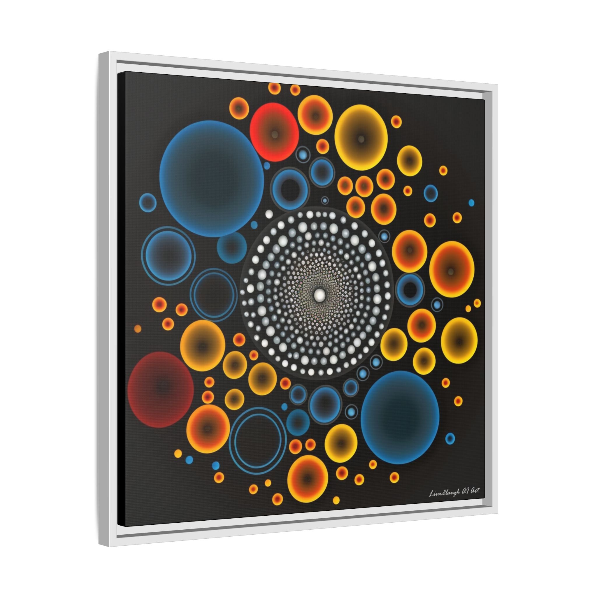 Harmonic Orbits, Matte Canvas, Framed (Multi-color)