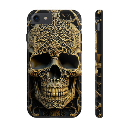 Metallic Chrome Skulls and classic Designed 4 Tough Phone Cases