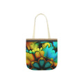 Bold And Beautiful Tie Dye B 3 Blue Yellow Polyester Canvas Tote Bag (AOP)