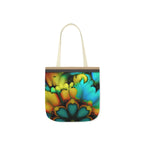 Bold And Beautiful Tie Dye B 3 Blue Yellow Polyester Canvas Tote Bag (AOP)