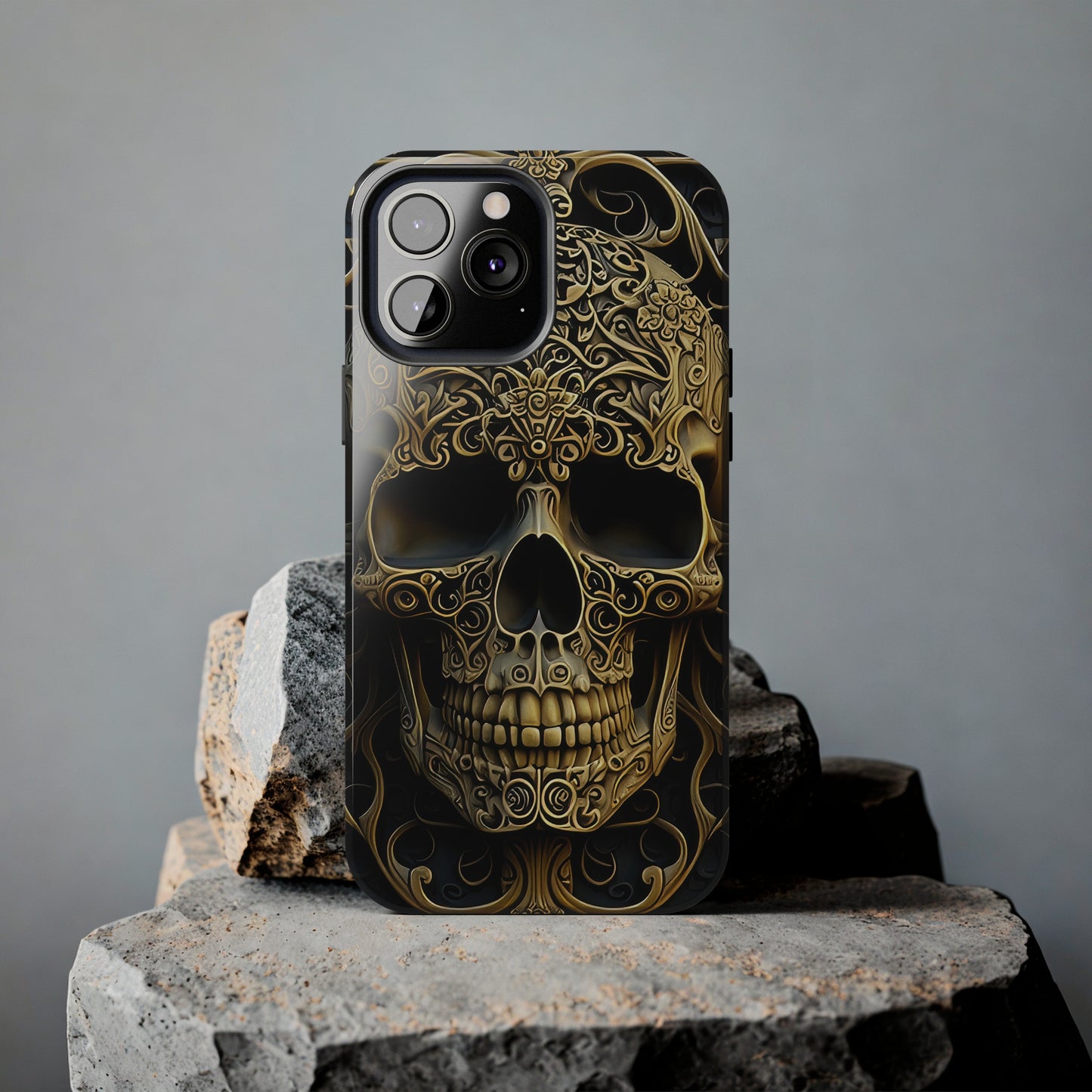 Metallic Chrome Skulls and classic Designed 4 Tough Phone Cases