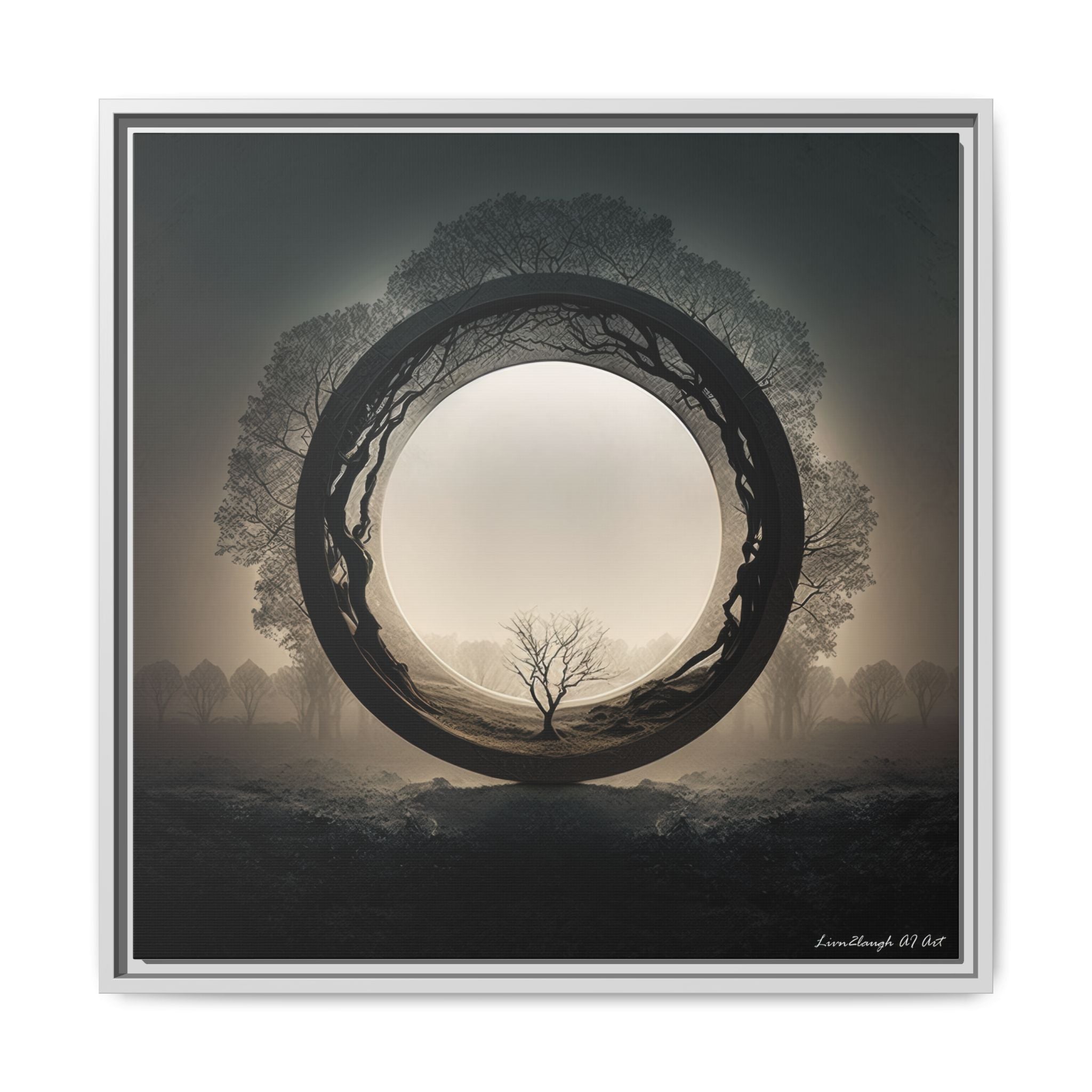 Circle of Stillness, Art Print — Colorful Modern Wall Canvas