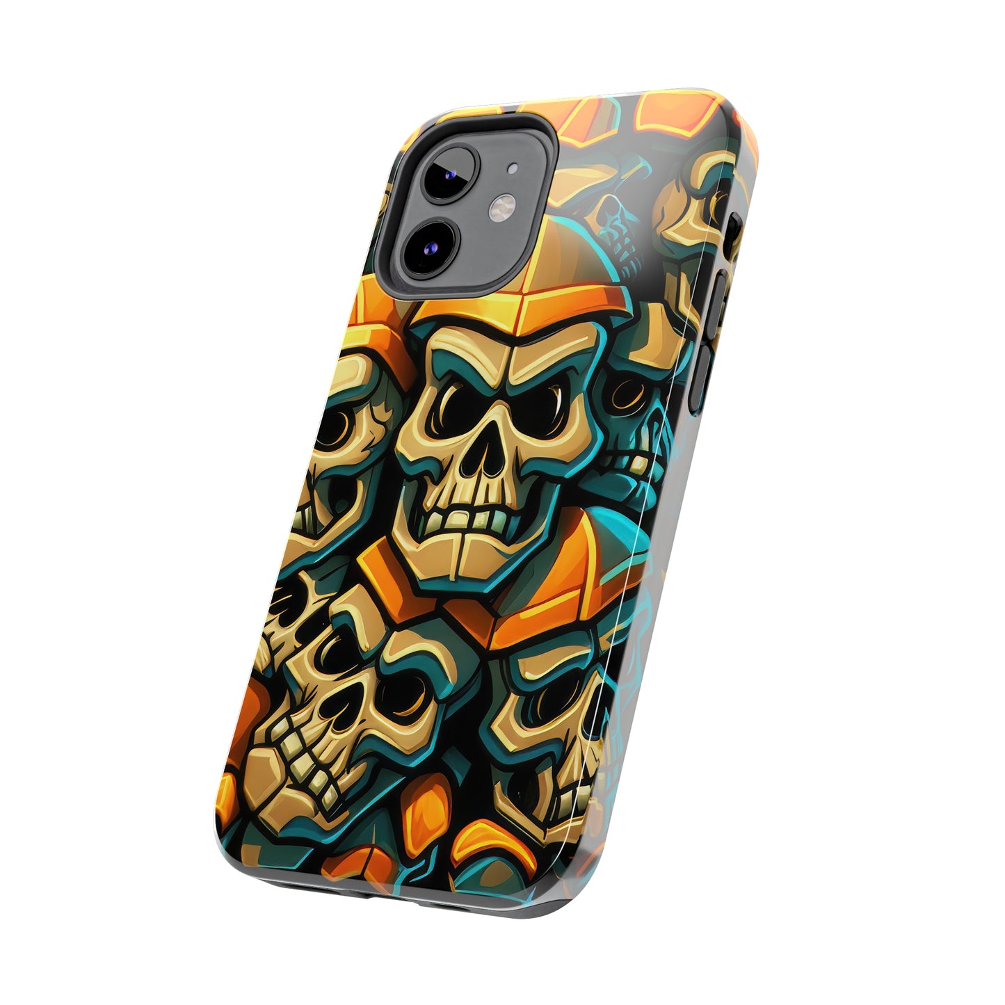 Metallic Chrome Skulls and classic Designed 16 Tough Phone Cases