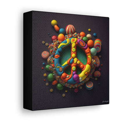 Fantastic Gummie Hippie Peace Sign 5 Canvas Gallery Wraps