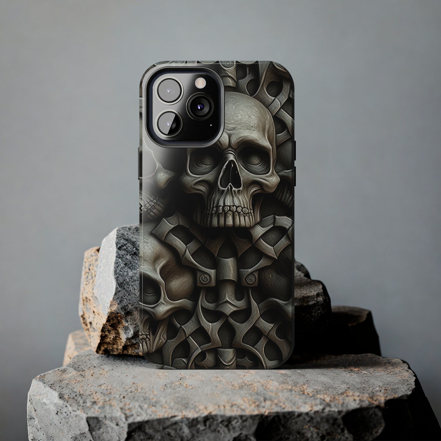 Metallic Chrome Skulls and classic Designed 19 Tough Phone Cases