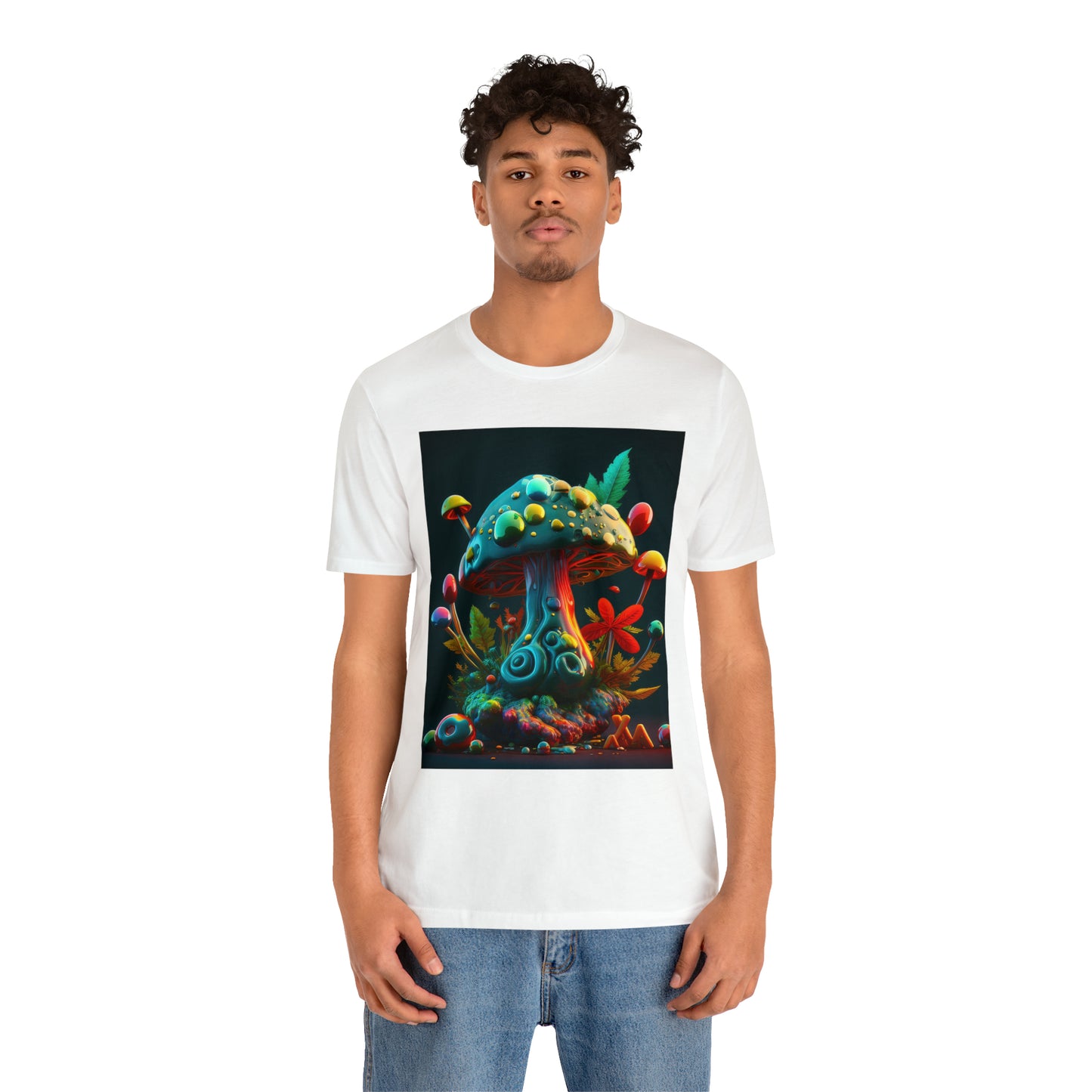 Hippie Mushroom Color Candy Style Design Style 5 Unisex Jersey Short Sleeve Tee