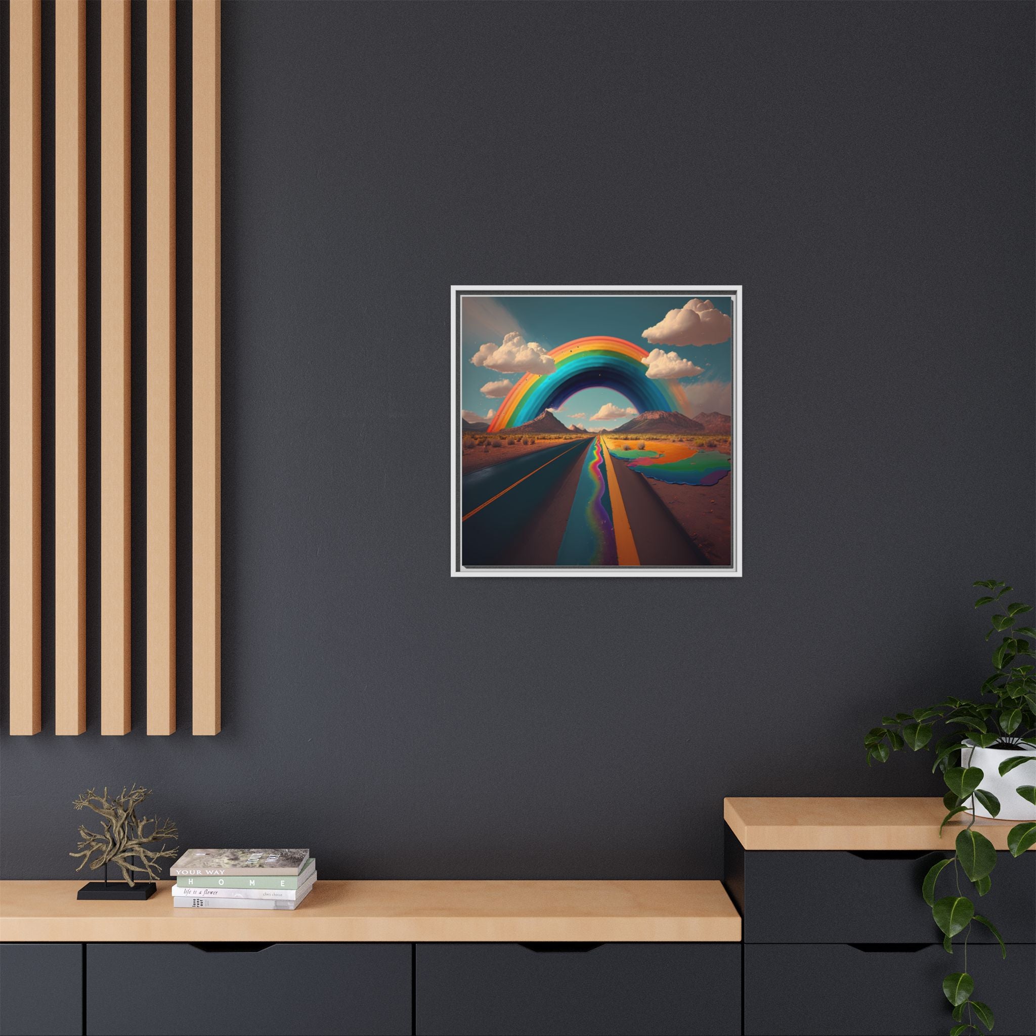Road to Color, Art Print — Colorful Modern Wall Canvas