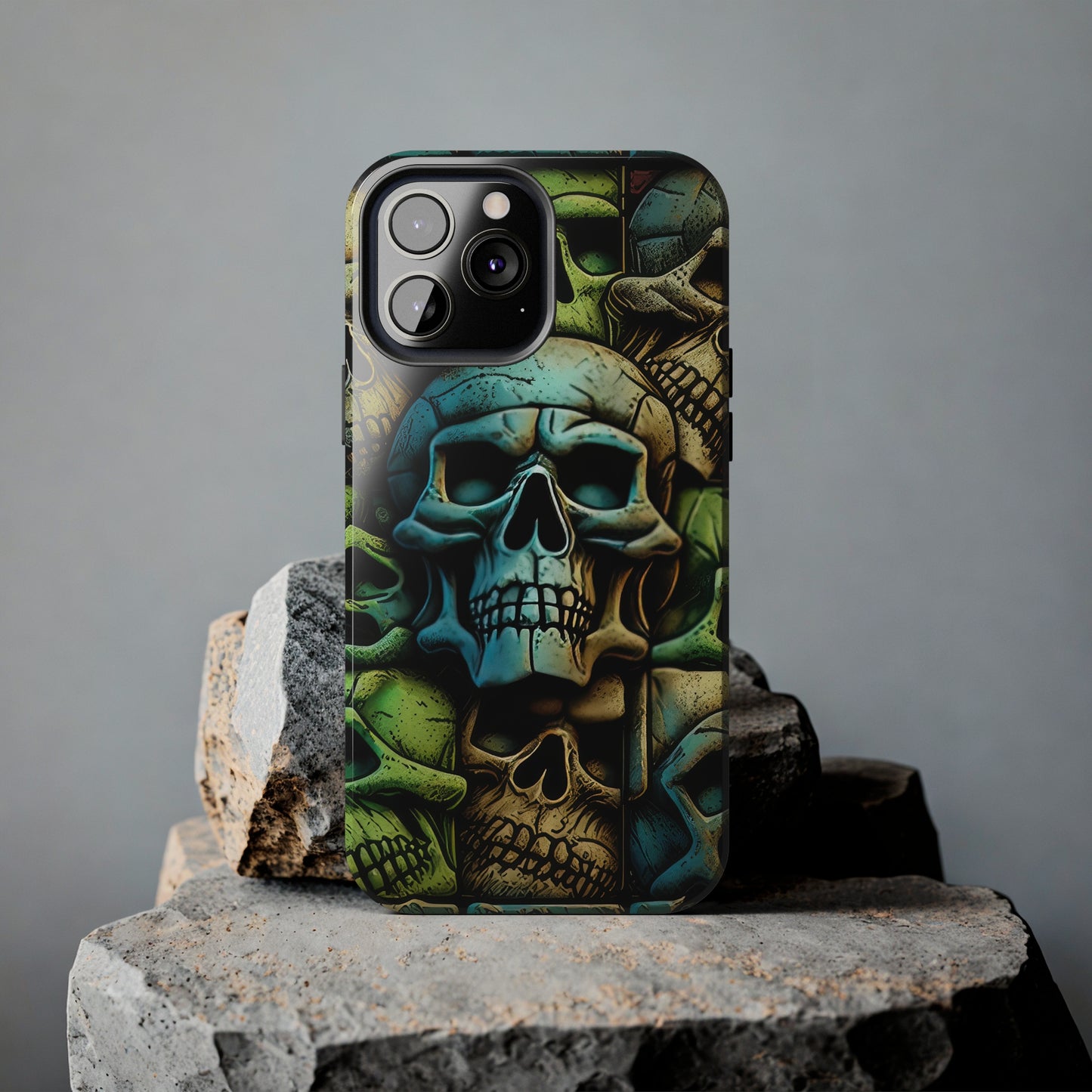 Metallic Chrome Skulls and classic Designed 13 Tough Phone Cases