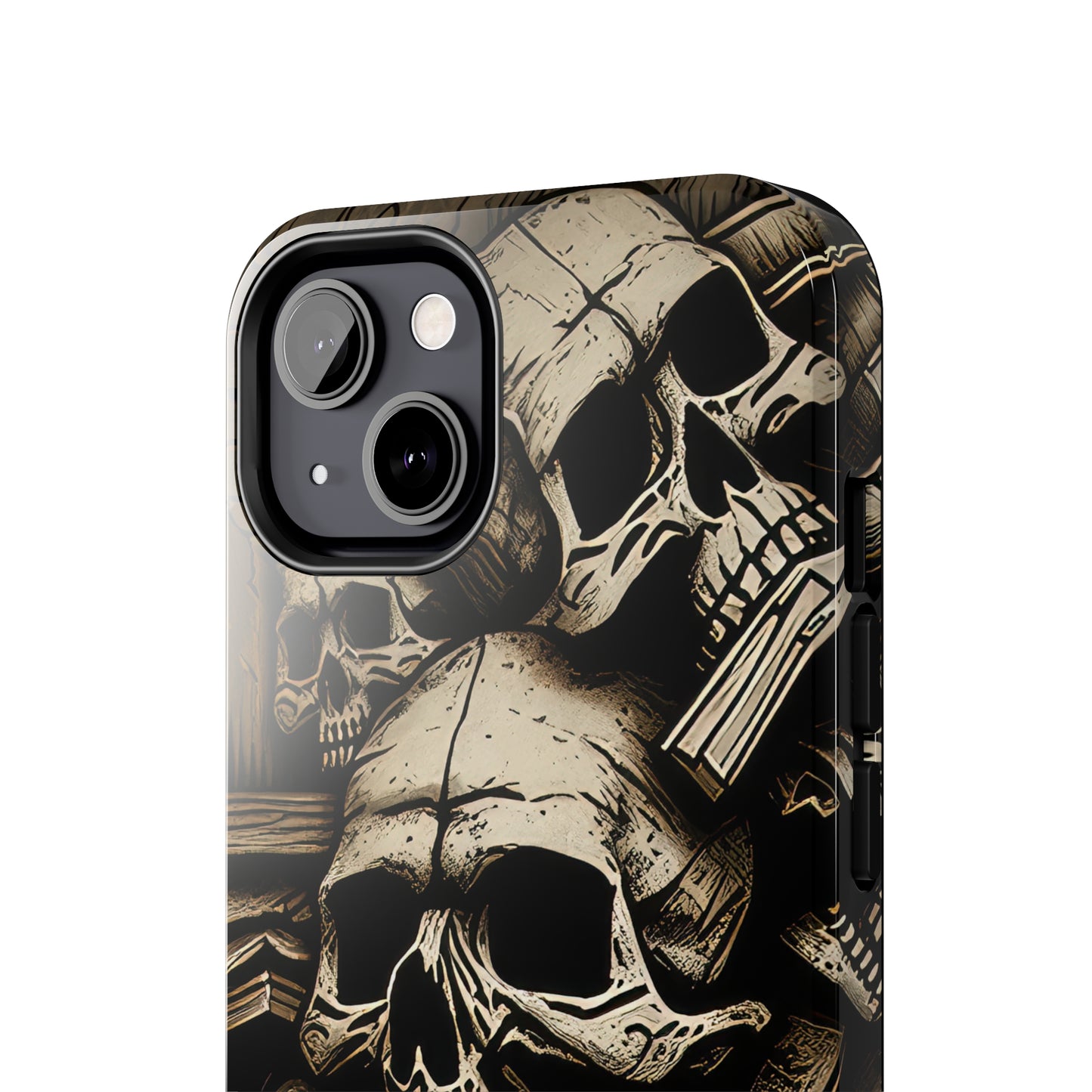 Metallic Chrome Skulls and classic Designed 14 Tough Phone Cases