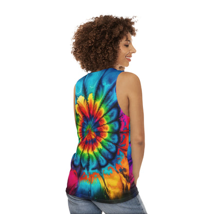 Bold And Beautiful Tie Dye Style Two 2 Unisex Tank Top (AOP)