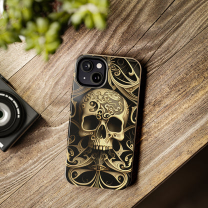 Metallic Chrome Skulls and classic Designed 7 Tough Phone Cases