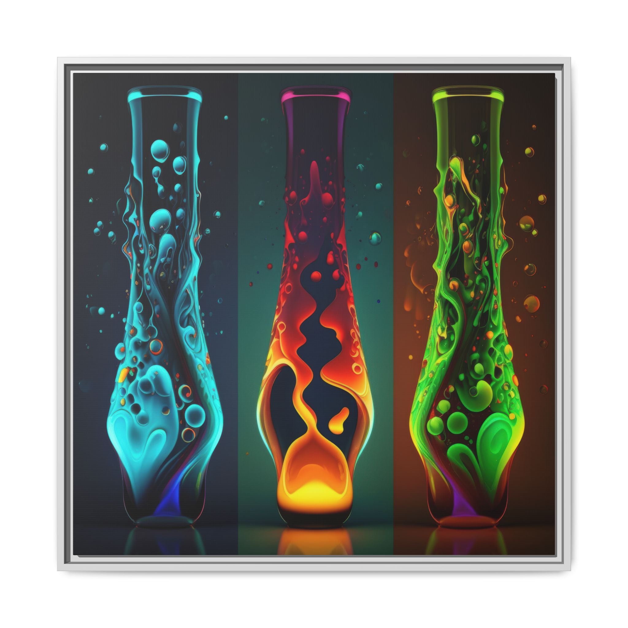 Three States of Flow, Art Print — Colorful Modern Wall Canvas