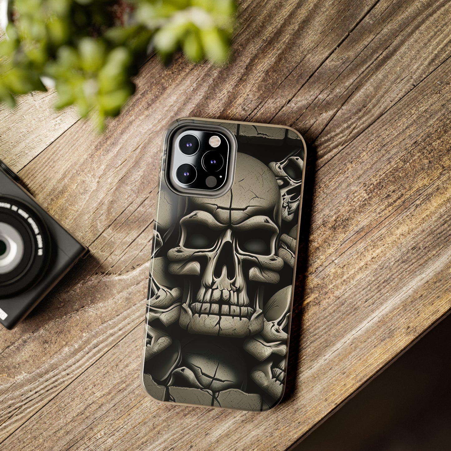 Metallic Chrome Skulls and classic Designed 12 Tough Phone Cases