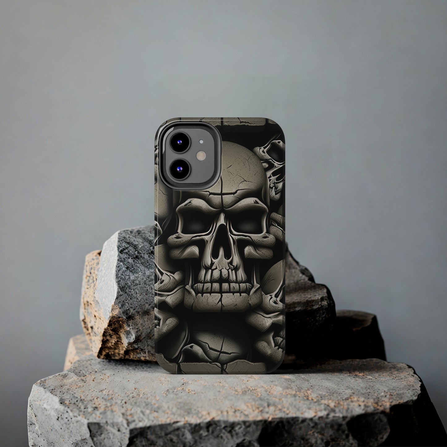 Metallic Chrome Skulls and classic Designed 12 Tough Phone Cases