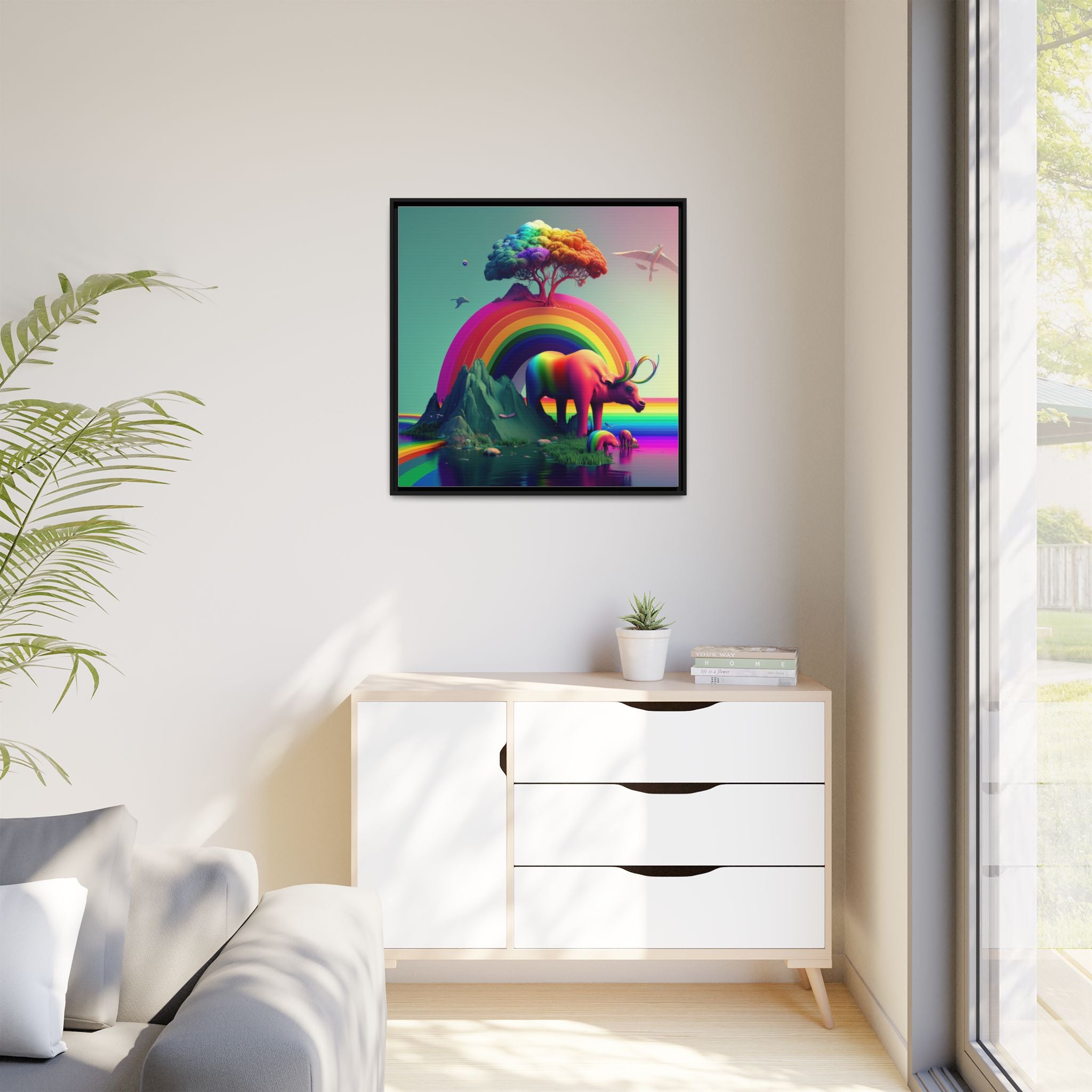 Sanctuary of Color, Art Print — Colorful Modern Wall Canvas