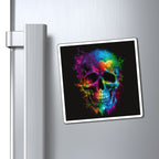 Bold And Beautiful Tie Dye Skulls, Style 5 Magnets