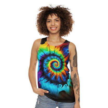 Bold And Beautiful Tie Dye Style Two 4 Unisex Tank Top (AOP)