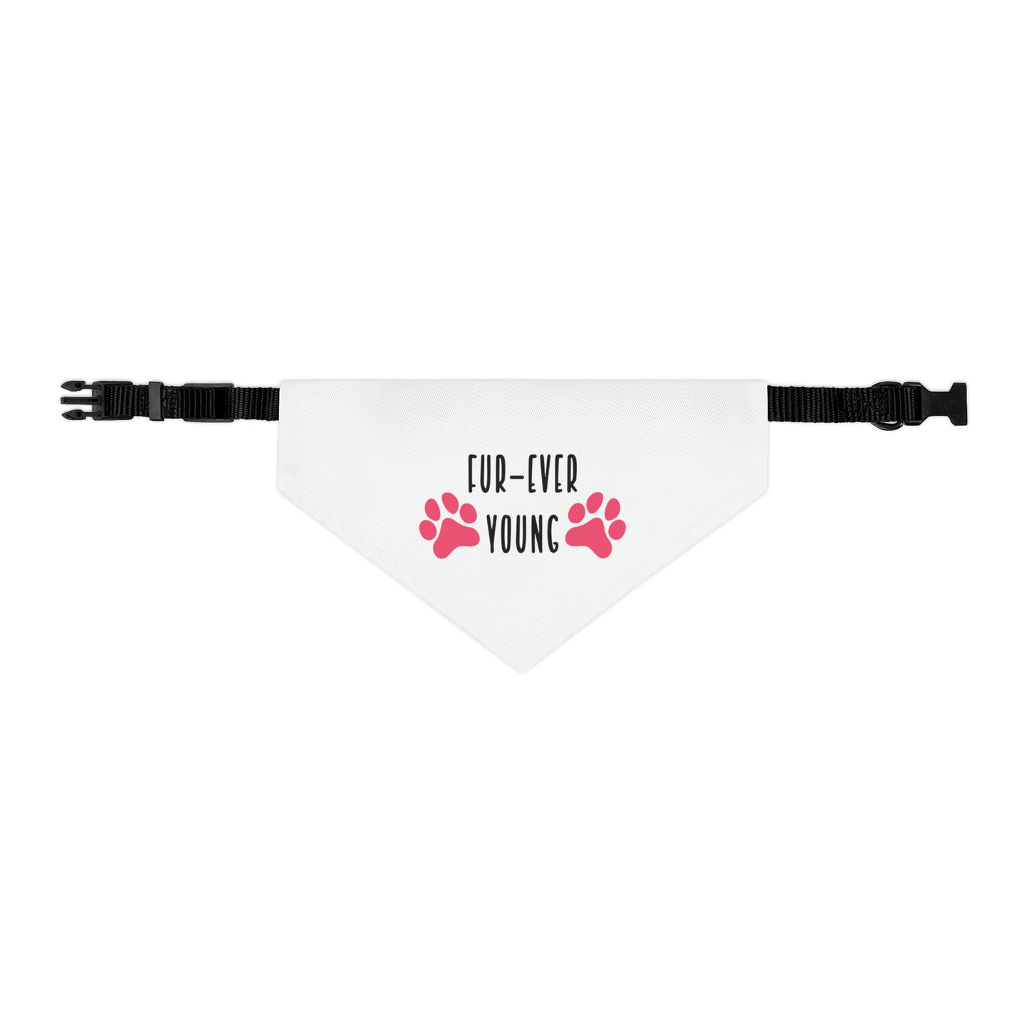 Fur-Ever Young By Fly Art Designs Pet Bandana Collar